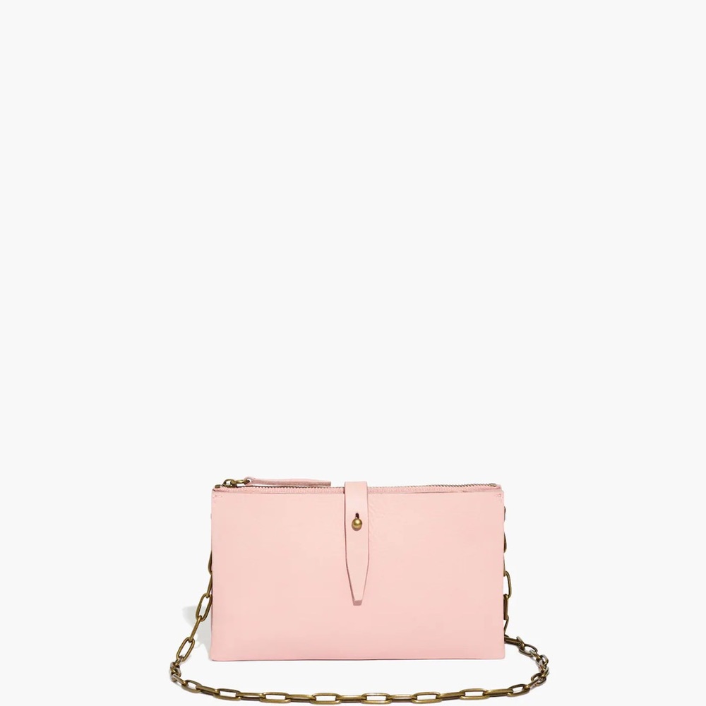 NWOT Madewell The Transport Accordion Crossbody Dusty Blush Pink